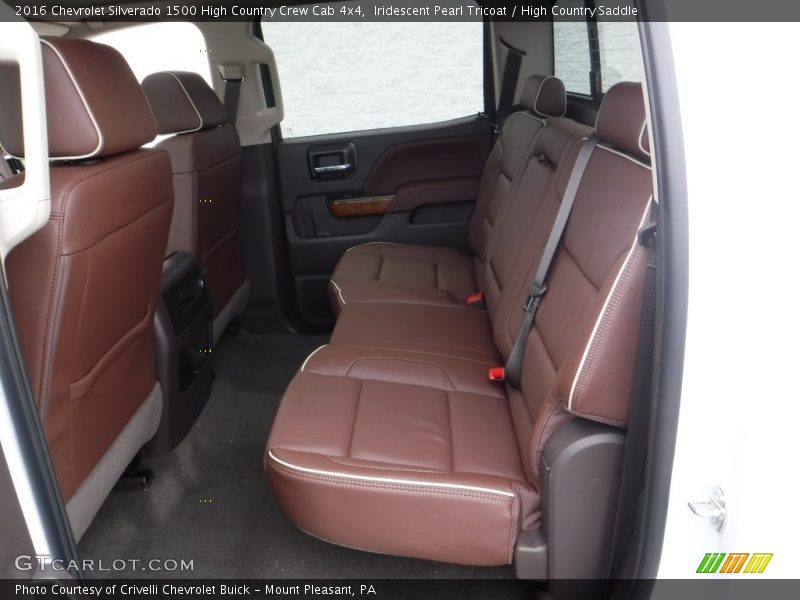 Rear Seat of 2016 Silverado 1500 High Country Crew Cab 4x4
