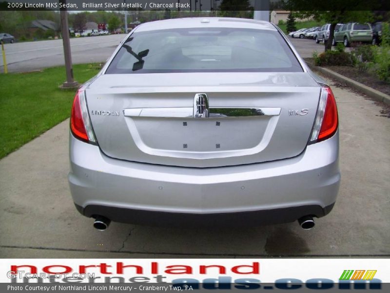 Brilliant Silver Metallic / Charcoal Black 2009 Lincoln MKS Sedan
