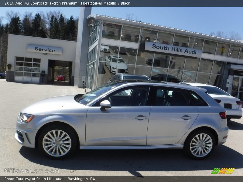 Florett Silver Metallic / Black 2016 Audi A3 Sportback e-tron Premium