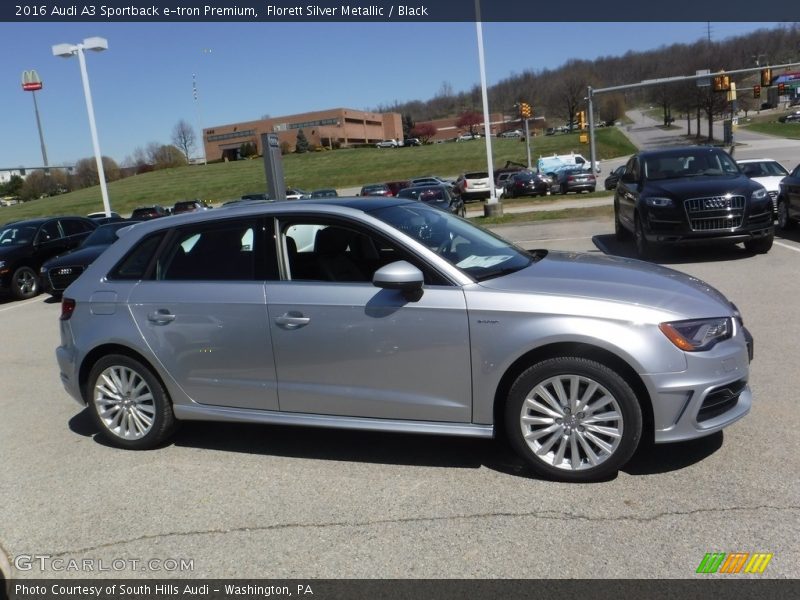 Florett Silver Metallic / Black 2016 Audi A3 Sportback e-tron Premium