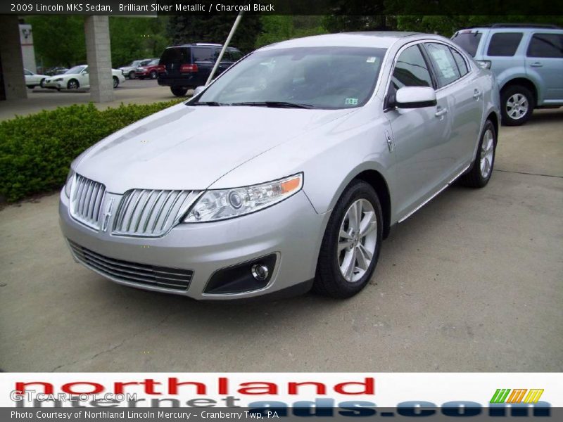 Brilliant Silver Metallic / Charcoal Black 2009 Lincoln MKS Sedan