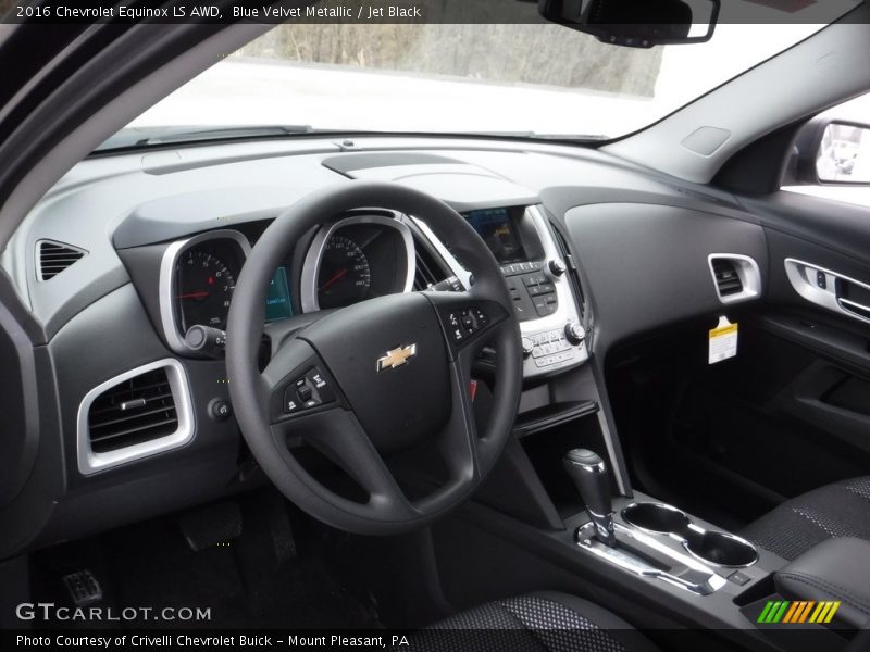 Blue Velvet Metallic / Jet Black 2016 Chevrolet Equinox LS AWD