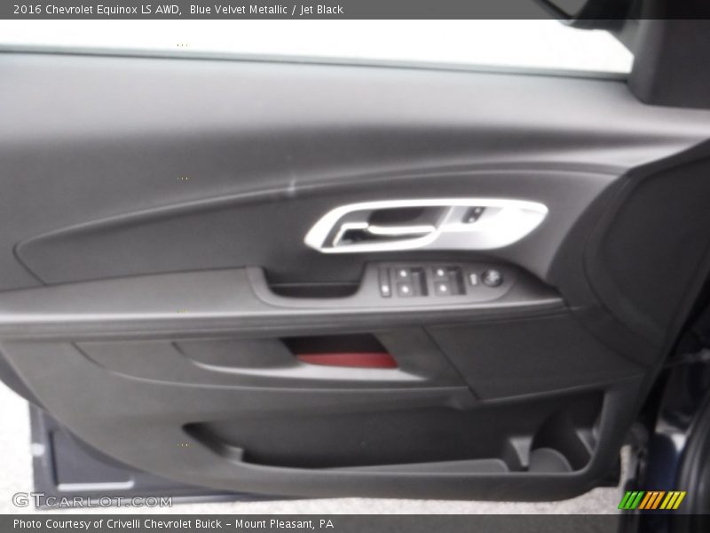 Blue Velvet Metallic / Jet Black 2016 Chevrolet Equinox LS AWD