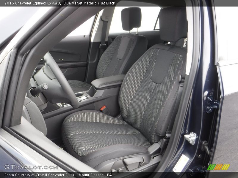 Blue Velvet Metallic / Jet Black 2016 Chevrolet Equinox LS AWD