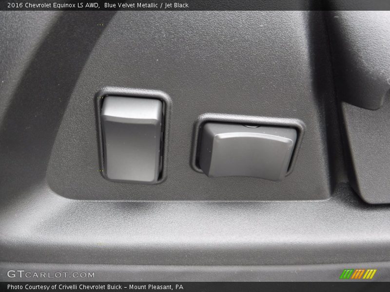Blue Velvet Metallic / Jet Black 2016 Chevrolet Equinox LS AWD