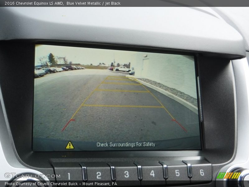 Blue Velvet Metallic / Jet Black 2016 Chevrolet Equinox LS AWD