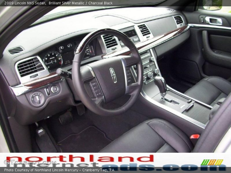 Brilliant Silver Metallic / Charcoal Black 2009 Lincoln MKS Sedan