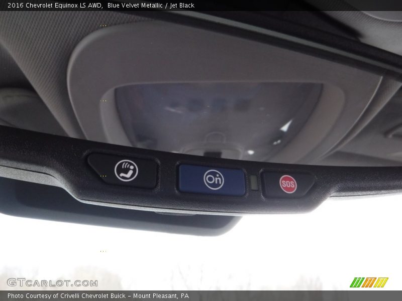 Blue Velvet Metallic / Jet Black 2016 Chevrolet Equinox LS AWD