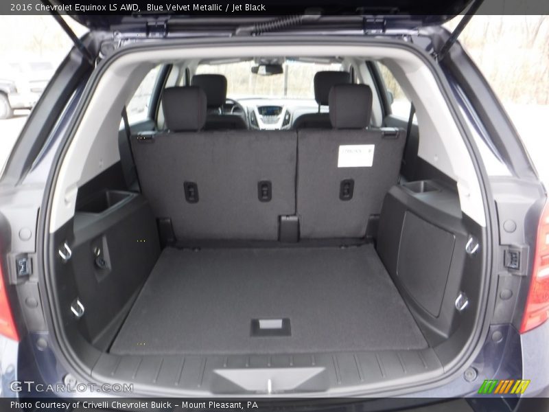 Blue Velvet Metallic / Jet Black 2016 Chevrolet Equinox LS AWD