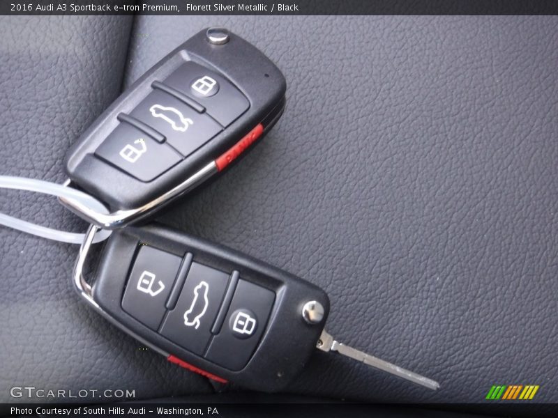 Keys of 2016 A3 Sportback e-tron Premium