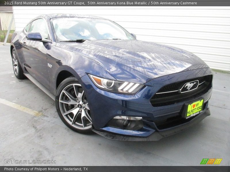 50th Anniversary Kona Blue Metallic / 50th Anniversary Cashmere 2015 Ford Mustang 50th Anniversary GT Coupe