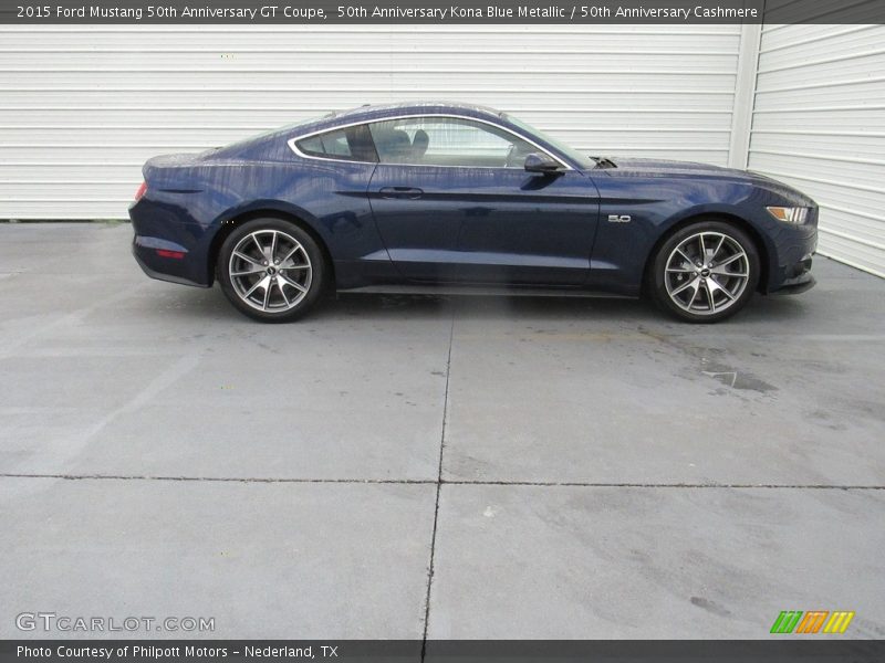 50th Anniversary Kona Blue Metallic / 50th Anniversary Cashmere 2015 Ford Mustang 50th Anniversary GT Coupe
