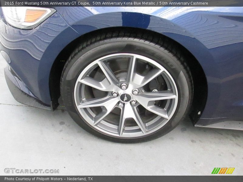 50th Anniversary Kona Blue Metallic / 50th Anniversary Cashmere 2015 Ford Mustang 50th Anniversary GT Coupe