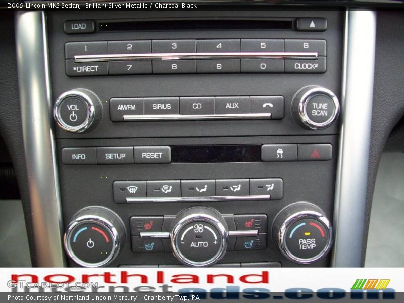 Brilliant Silver Metallic / Charcoal Black 2009 Lincoln MKS Sedan