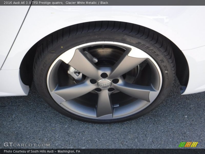 Glacier White Metallic / Black 2016 Audi A6 3.0 TFSI Prestige quattro