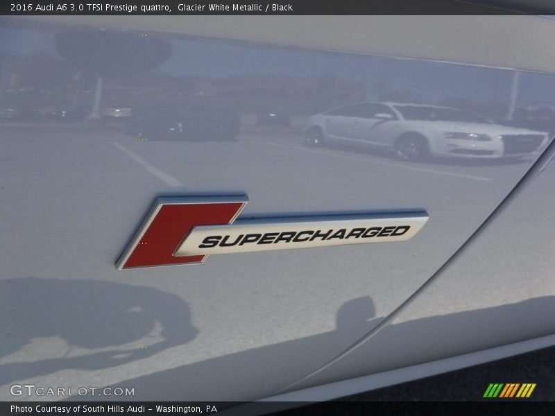 Glacier White Metallic / Black 2016 Audi A6 3.0 TFSI Prestige quattro