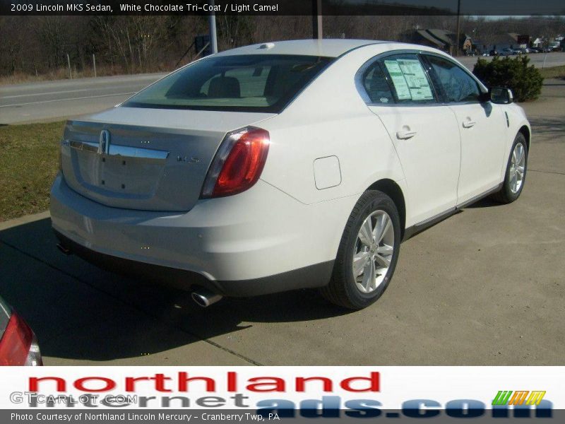 White Chocolate Tri-Coat / Light Camel 2009 Lincoln MKS Sedan