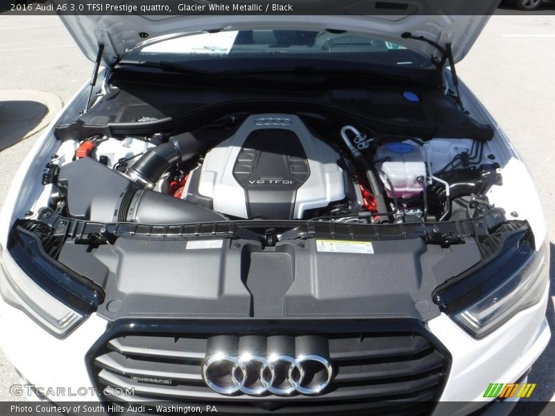 Glacier White Metallic / Black 2016 Audi A6 3.0 TFSI Prestige quattro