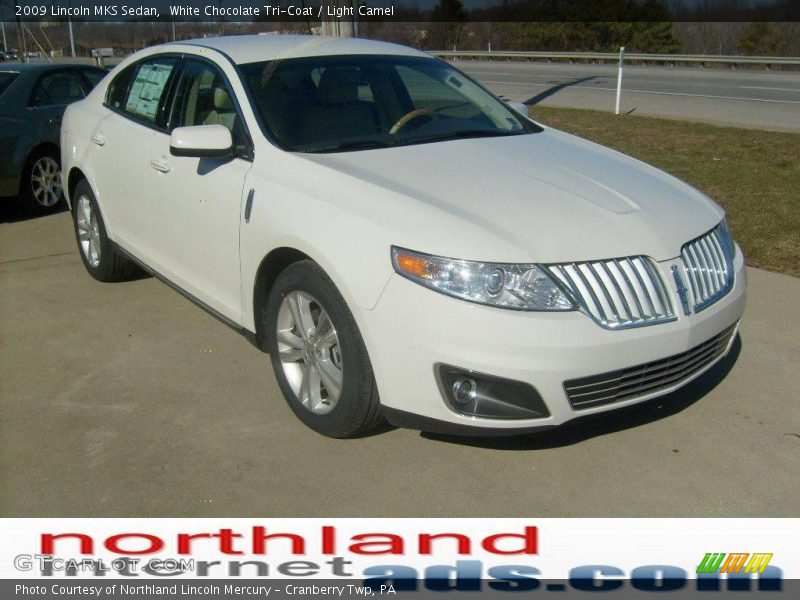 White Chocolate Tri-Coat / Light Camel 2009 Lincoln MKS Sedan