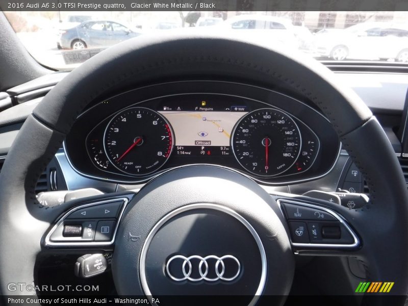 Glacier White Metallic / Black 2016 Audi A6 3.0 TFSI Prestige quattro