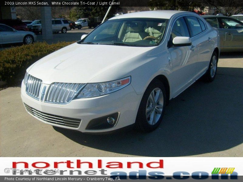 White Chocolate Tri-Coat / Light Camel 2009 Lincoln MKS Sedan