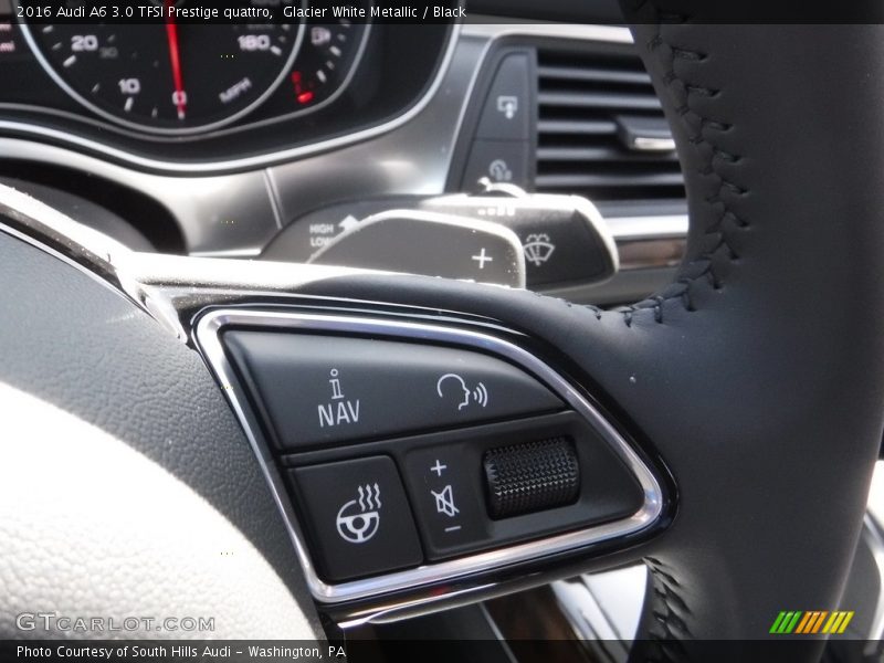 Glacier White Metallic / Black 2016 Audi A6 3.0 TFSI Prestige quattro