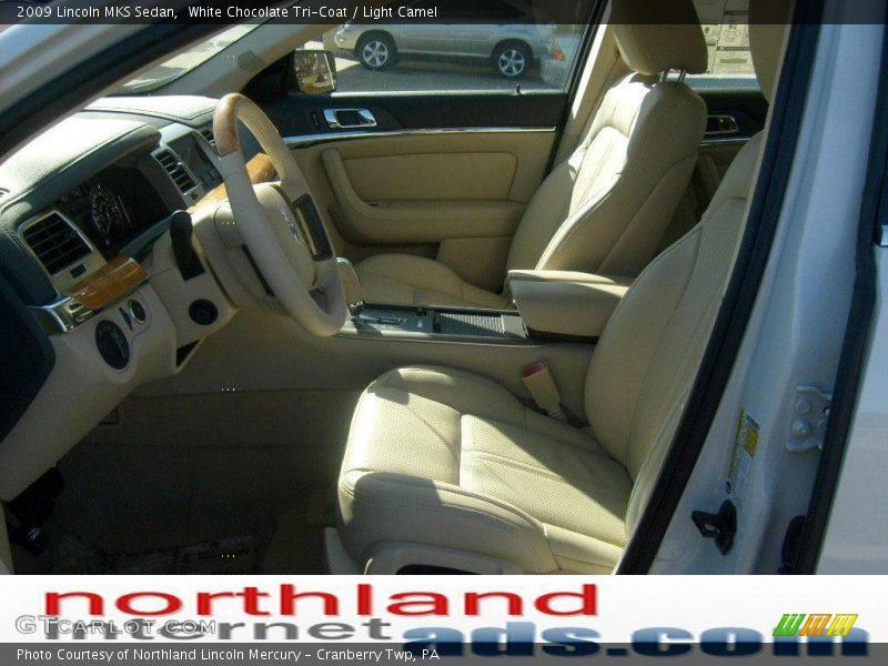 White Chocolate Tri-Coat / Light Camel 2009 Lincoln MKS Sedan
