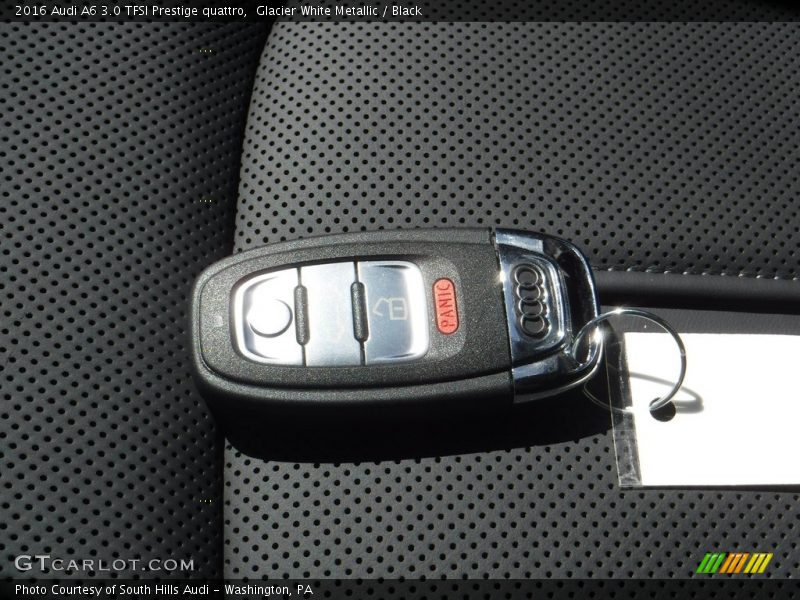 Glacier White Metallic / Black 2016 Audi A6 3.0 TFSI Prestige quattro