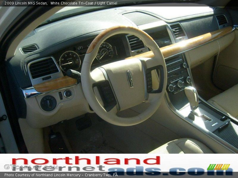 White Chocolate Tri-Coat / Light Camel 2009 Lincoln MKS Sedan