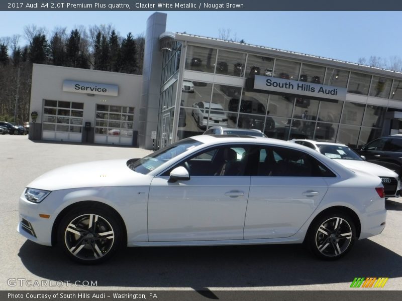 Glacier White Metallic / Nougat Brown 2017 Audi A4 2.0T Premium Plus quattro