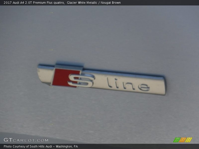 Glacier White Metallic / Nougat Brown 2017 Audi A4 2.0T Premium Plus quattro