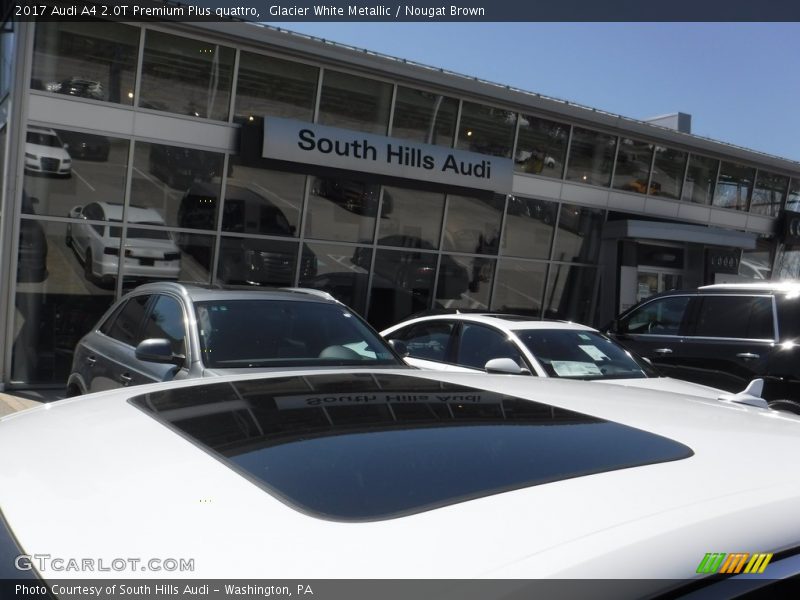 Glacier White Metallic / Nougat Brown 2017 Audi A4 2.0T Premium Plus quattro
