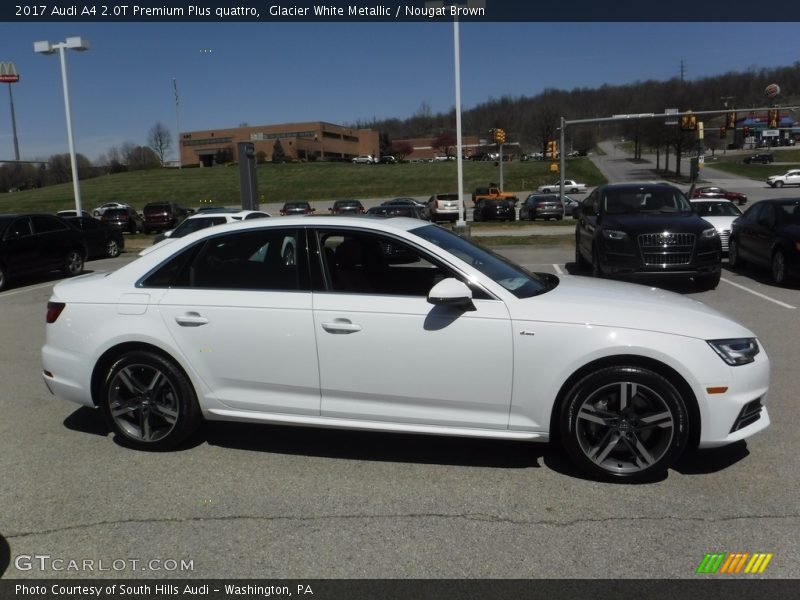 Glacier White Metallic / Nougat Brown 2017 Audi A4 2.0T Premium Plus quattro