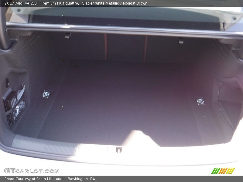 Glacier White Metallic / Nougat Brown 2017 Audi A4 2.0T Premium Plus quattro