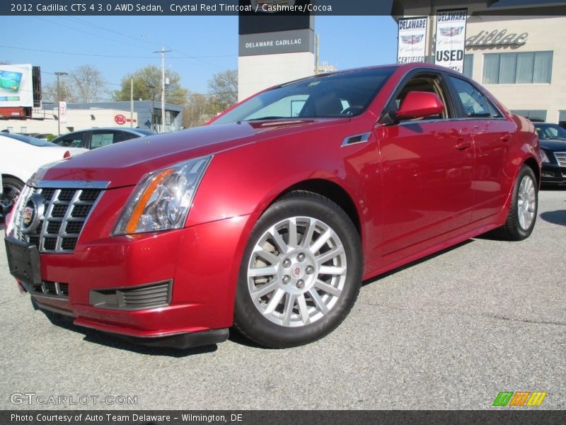 Crystal Red Tintcoat / Cashmere/Cocoa 2012 Cadillac CTS 4 3.0 AWD Sedan