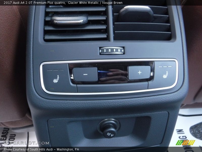 Glacier White Metallic / Nougat Brown 2017 Audi A4 2.0T Premium Plus quattro