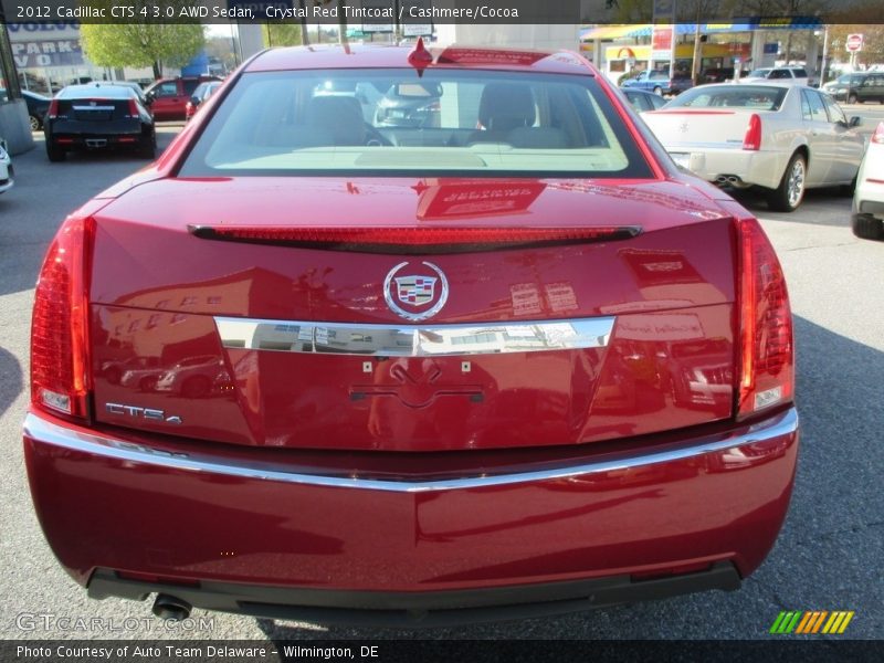 Crystal Red Tintcoat / Cashmere/Cocoa 2012 Cadillac CTS 4 3.0 AWD Sedan