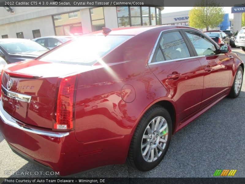 Crystal Red Tintcoat / Cashmere/Cocoa 2012 Cadillac CTS 4 3.0 AWD Sedan