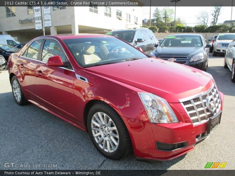 Crystal Red Tintcoat / Cashmere/Cocoa 2012 Cadillac CTS 4 3.0 AWD Sedan