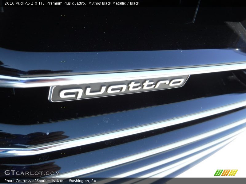 Mythos Black Metallic / Black 2016 Audi A6 2.0 TFSI Premium Plus quattro