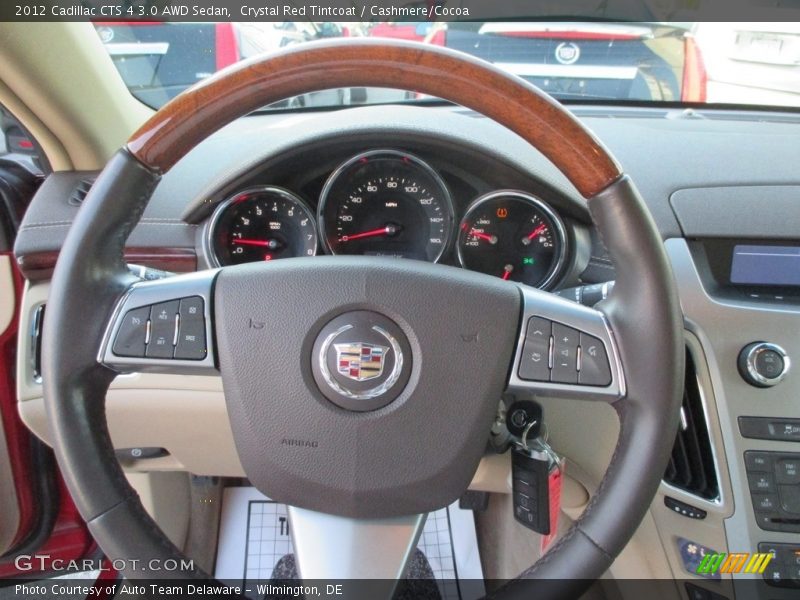 Crystal Red Tintcoat / Cashmere/Cocoa 2012 Cadillac CTS 4 3.0 AWD Sedan