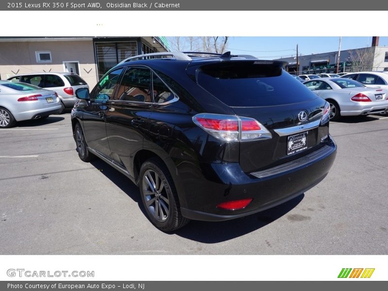 Obsidian Black / Cabernet 2015 Lexus RX 350 F Sport AWD