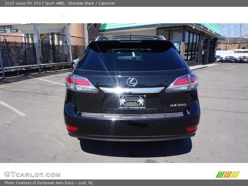 Obsidian Black / Cabernet 2015 Lexus RX 350 F Sport AWD