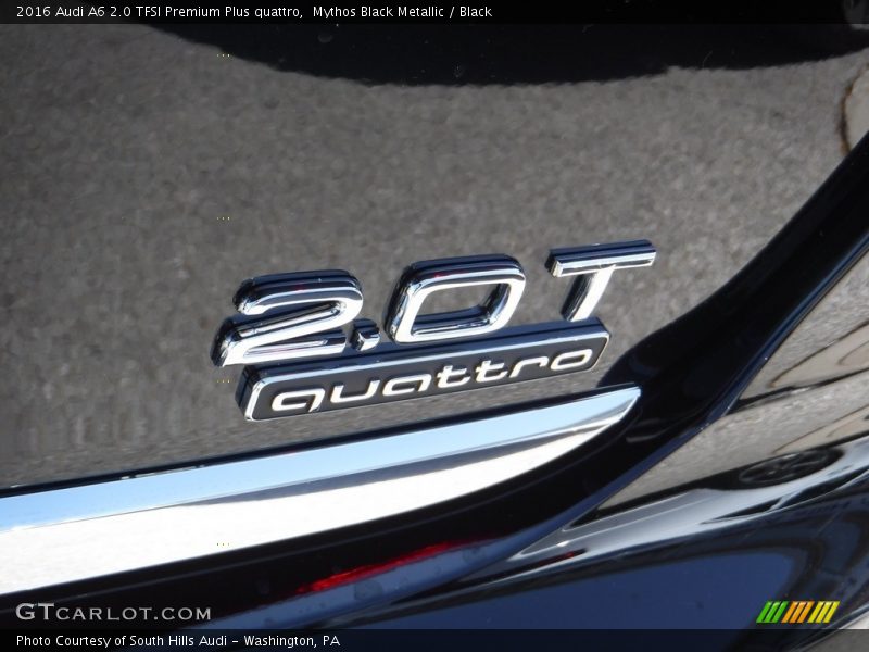 Mythos Black Metallic / Black 2016 Audi A6 2.0 TFSI Premium Plus quattro