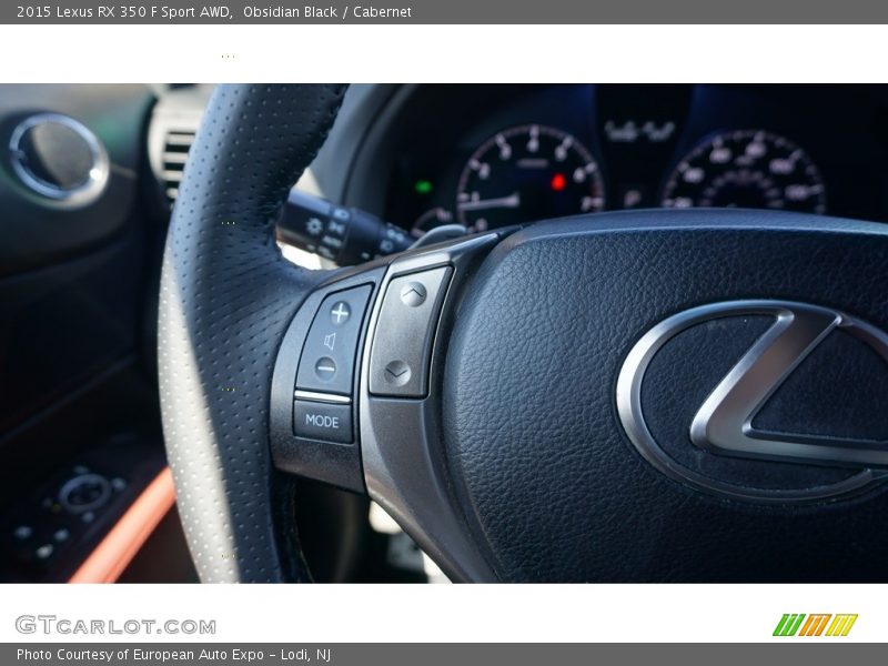 Obsidian Black / Cabernet 2015 Lexus RX 350 F Sport AWD