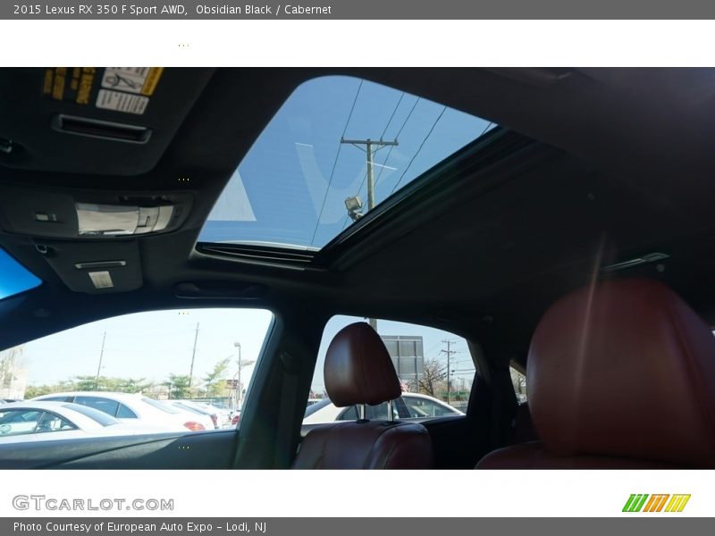 Obsidian Black / Cabernet 2015 Lexus RX 350 F Sport AWD