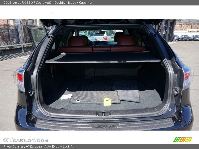 Obsidian Black / Cabernet 2015 Lexus RX 350 F Sport AWD