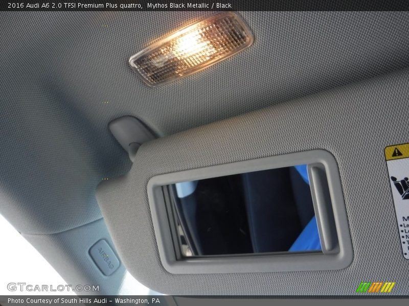 Mythos Black Metallic / Black 2016 Audi A6 2.0 TFSI Premium Plus quattro