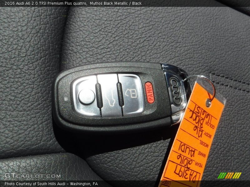 Mythos Black Metallic / Black 2016 Audi A6 2.0 TFSI Premium Plus quattro