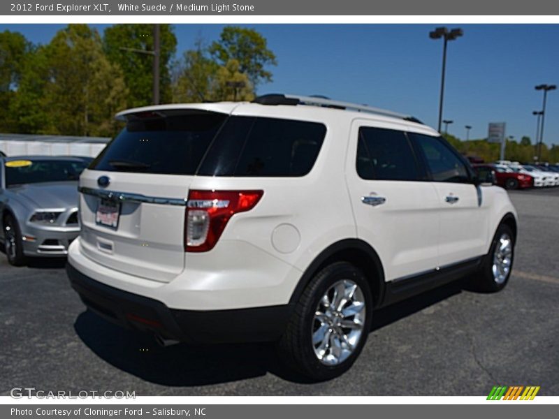 White Suede / Medium Light Stone 2012 Ford Explorer XLT